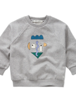 Sproet en Sprout Sweatshirt raglan self portrait grey - Sproet en Sprout