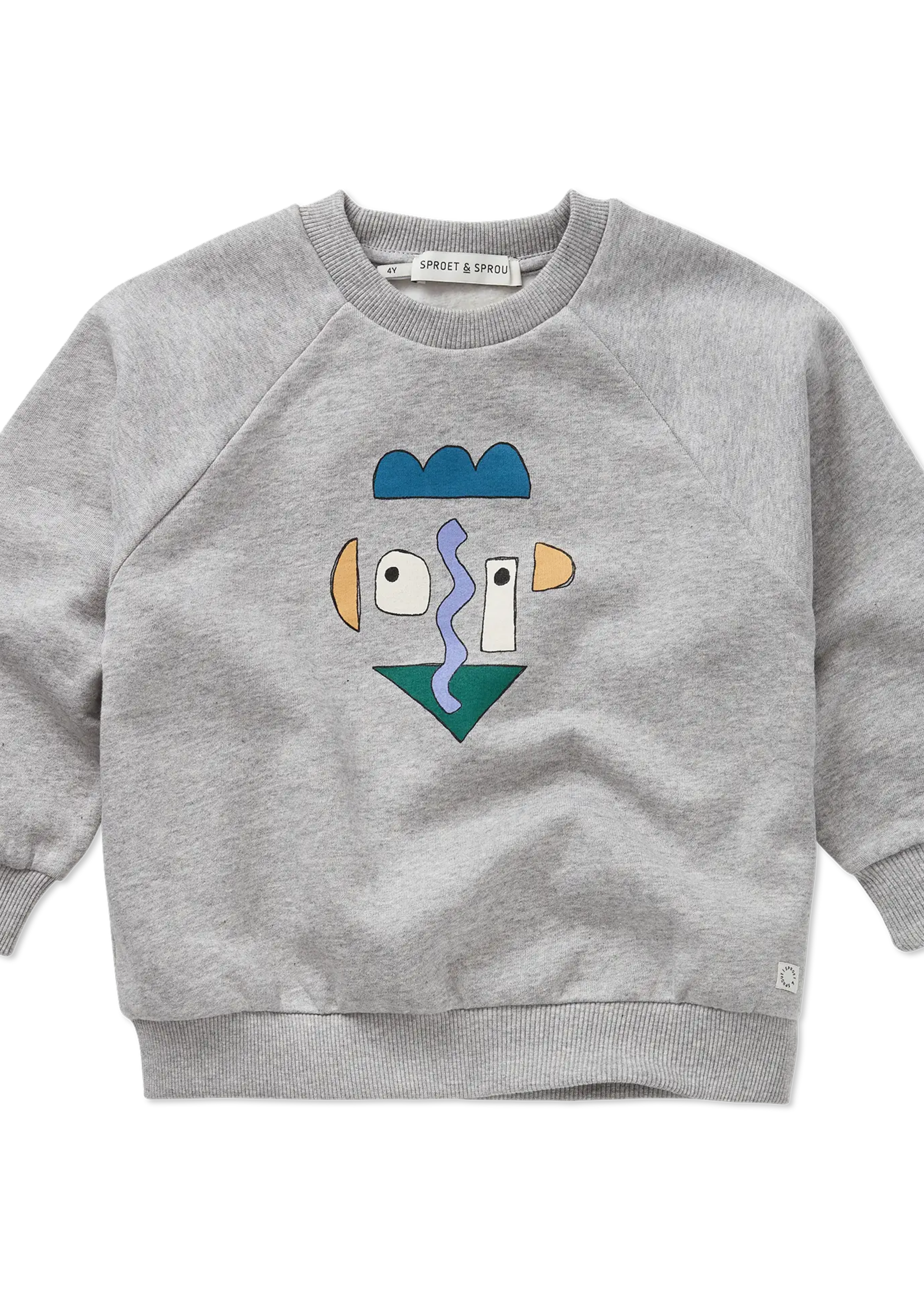 Sproet en Sprout Sweatshirt raglan self portrait grey - Sproet en Sprout