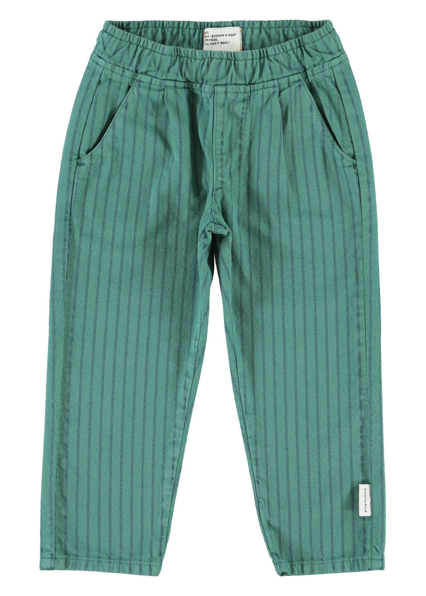 Piupiuchick Trousers green black stripes - Piupiuchick