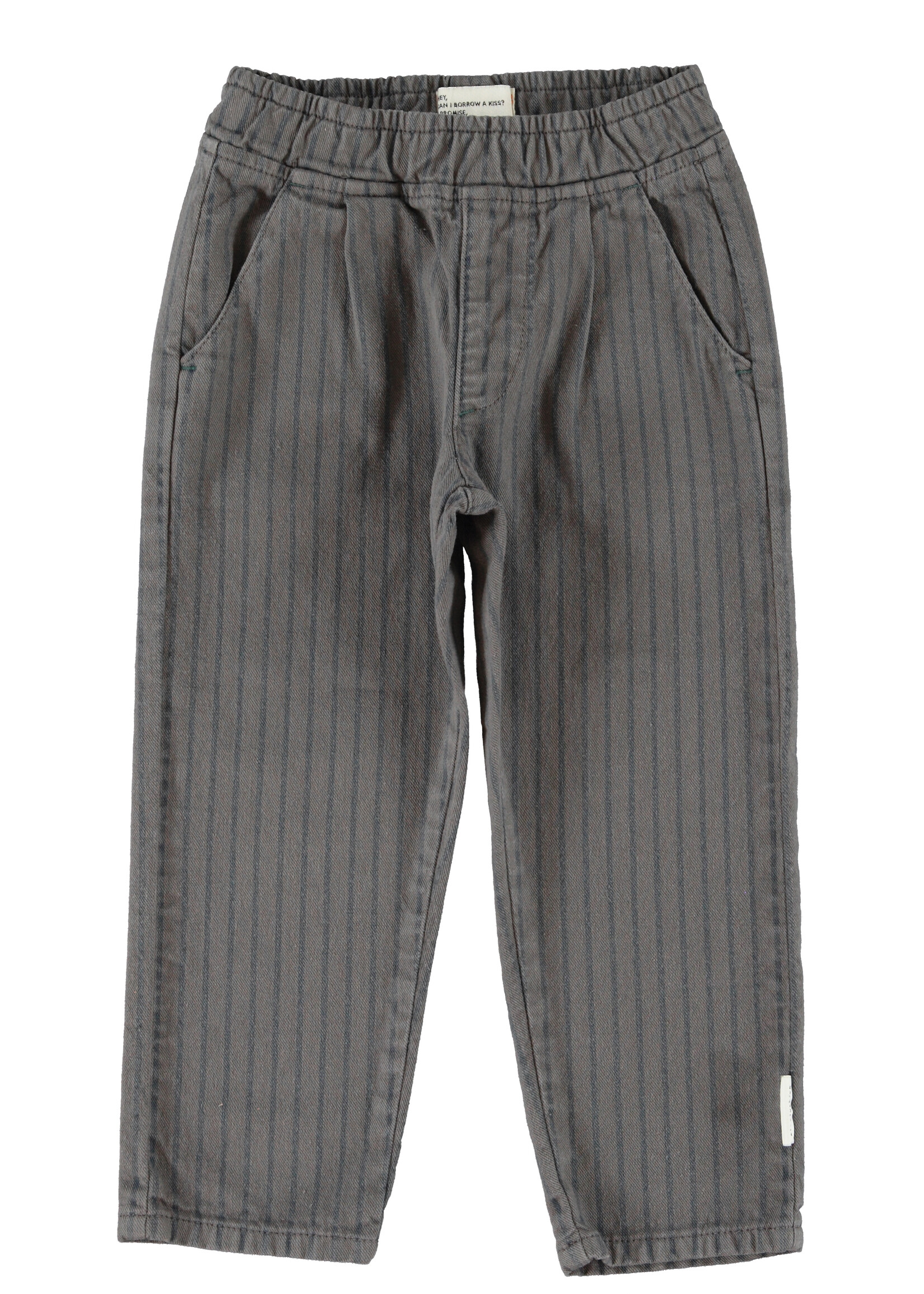 Piupiuchick Trousers grey w/ black stripes - Piupiuchick