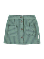 Piupiuchick Short skirt green black stripes - Piupiuchick