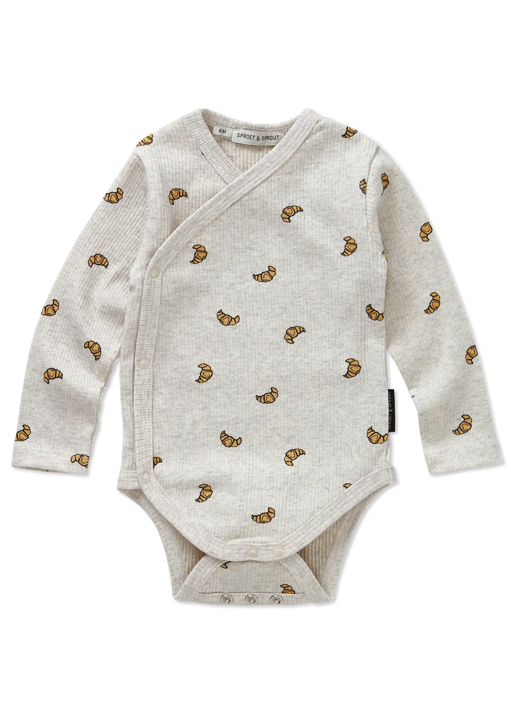 Sproet en Sprout Rib romper croissant - Sproet en Sprout
