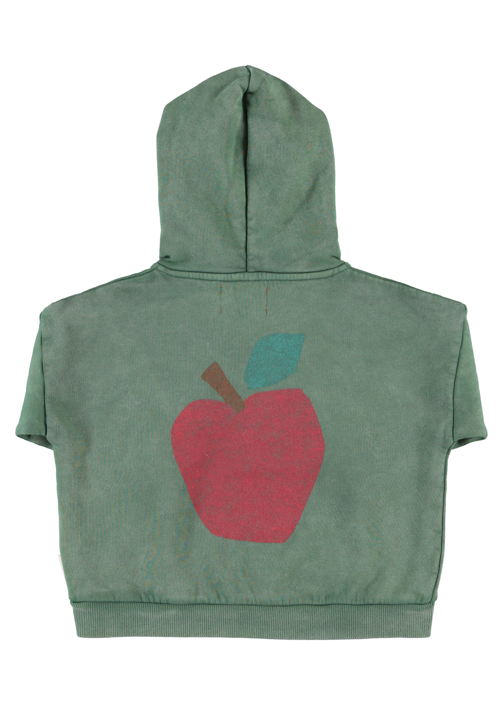 Piupiuchick Hoodie | green w/ apple print - Piupiuchick