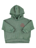 Piupiuchick Hoodie | green w/ apple print - Piupiuchick