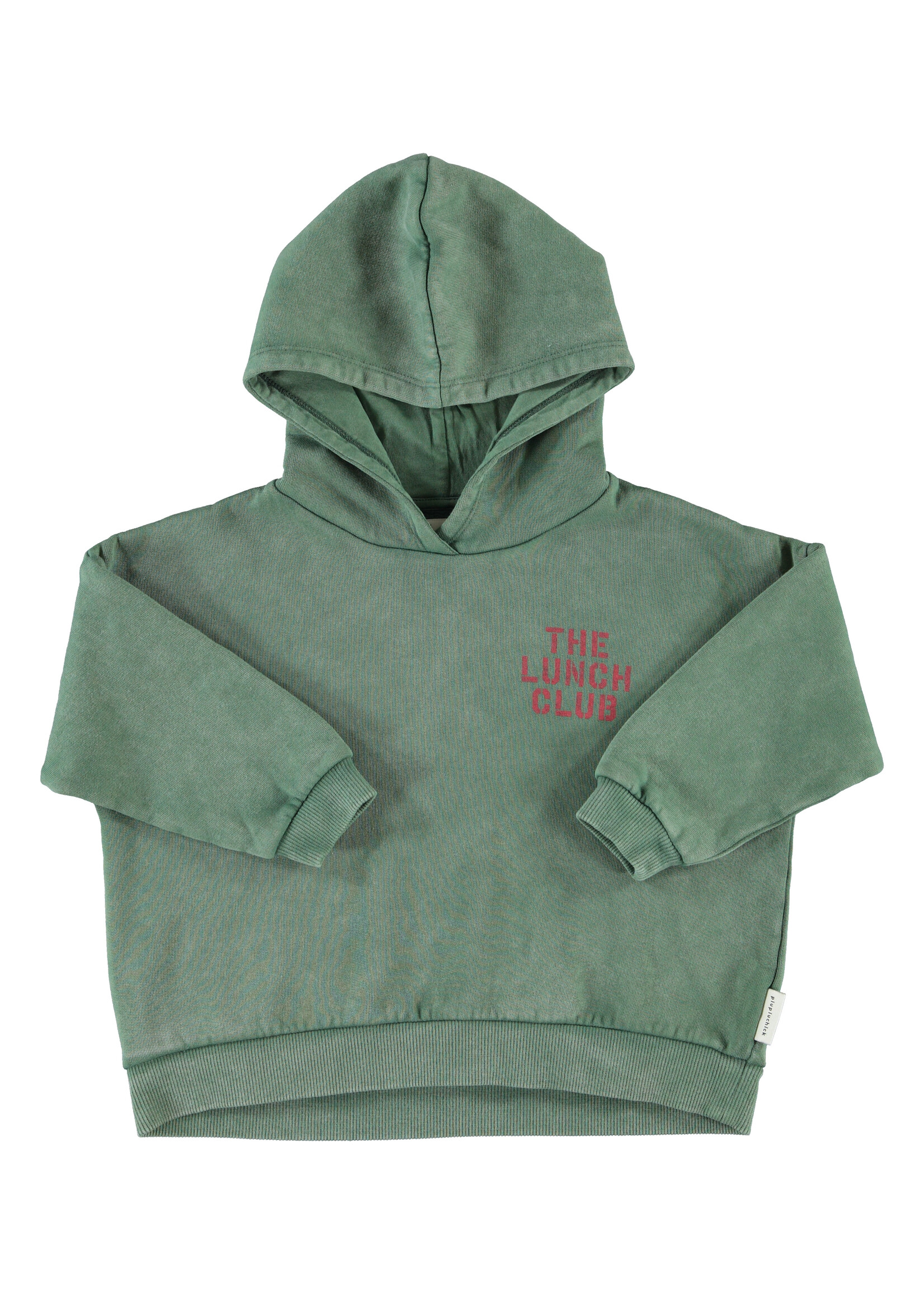 Piupiuchick Hoodie | green w/ apple print - Piupiuchick