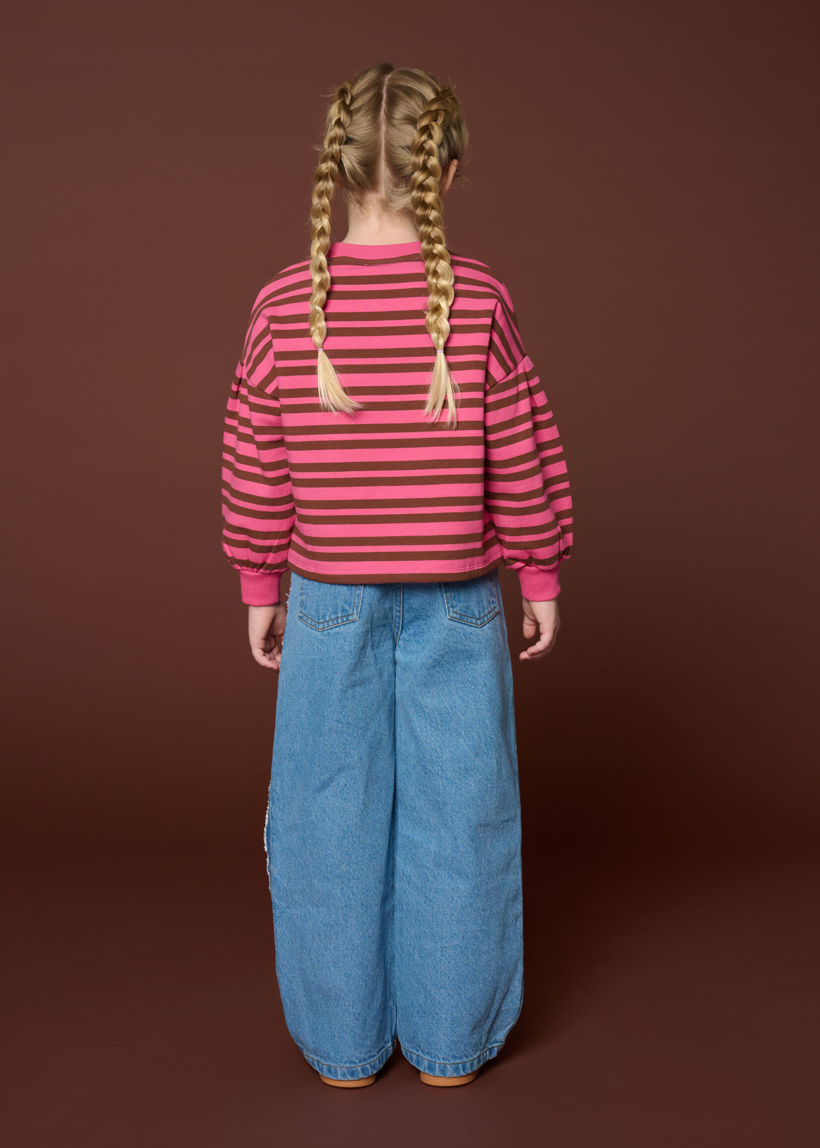 Petit Blush Wide leg jeans | Mid blue - Petit Blush