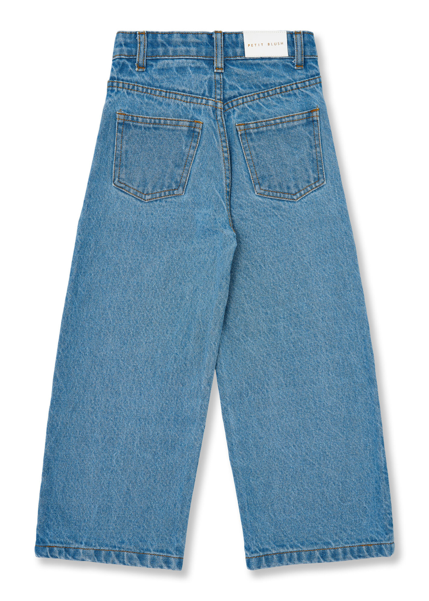Petit Blush Wide leg jeans | Mid blue - Petit Blush