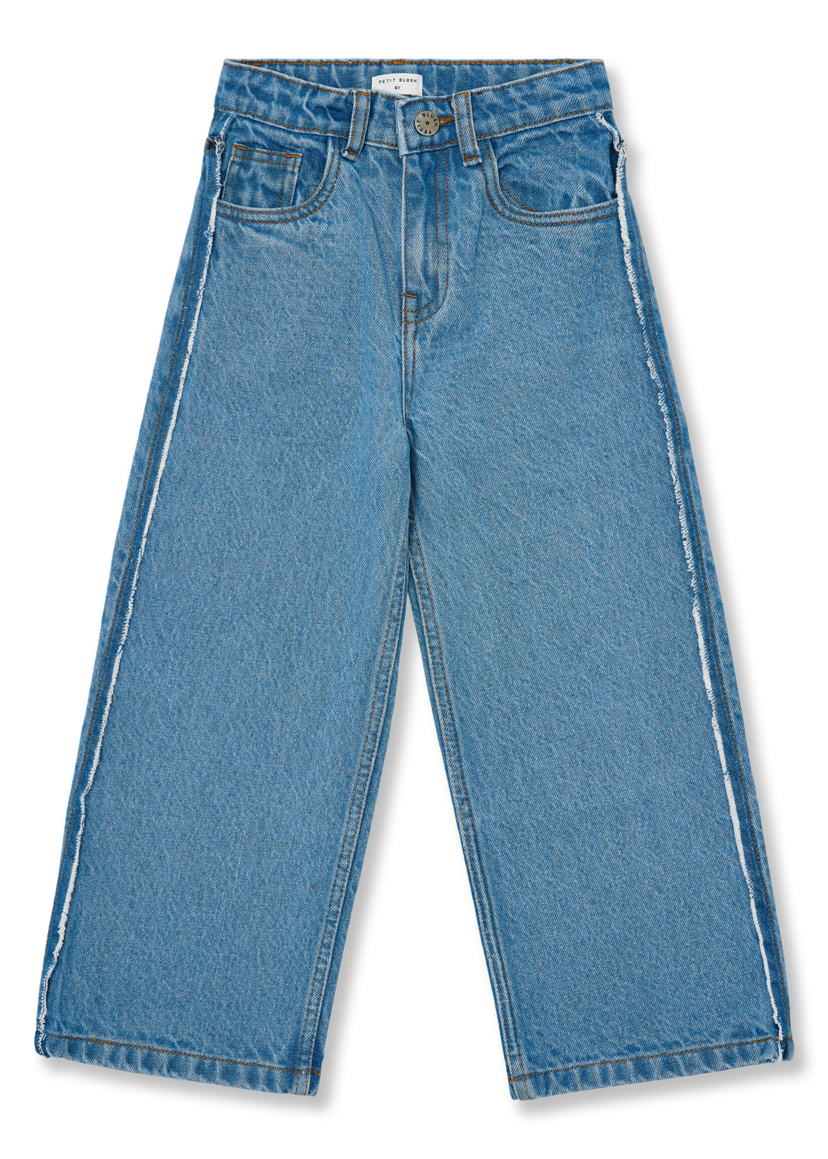 Petit Blush Wide leg jeans | Mid blue - Petit Blush