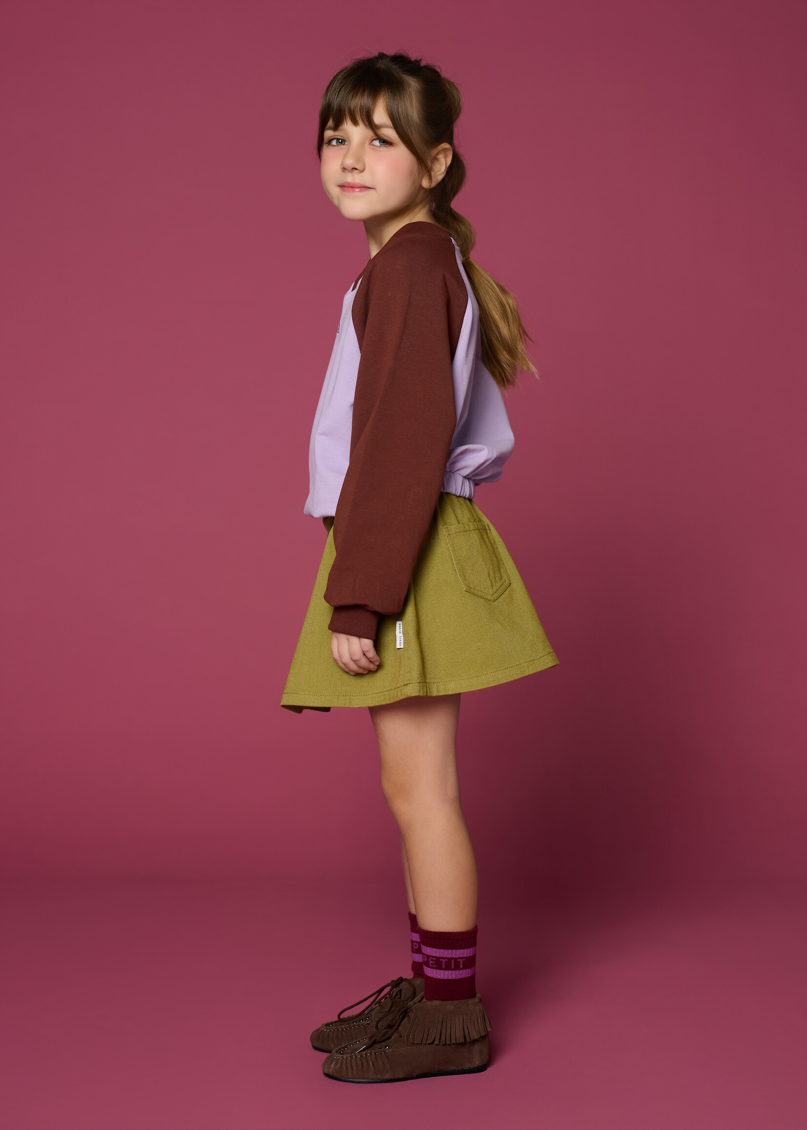 Petit Blush Sport socks | Garnet/orchid - Petit Blush