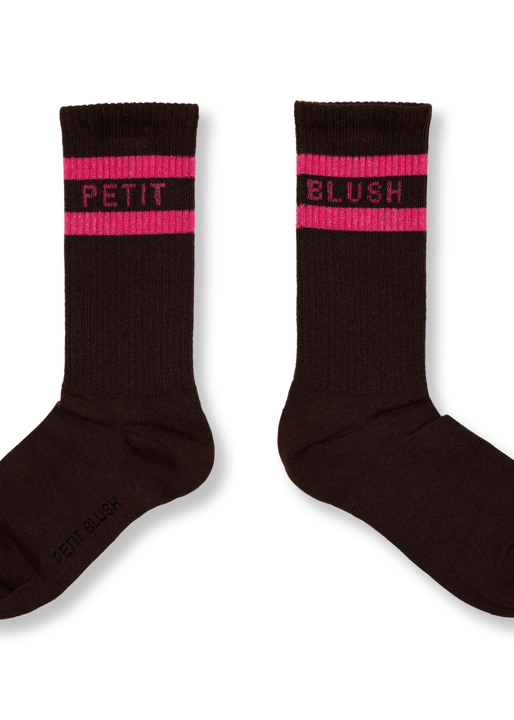 Petit Blush Sport socks | Brown/pink - Petit Blush