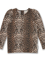 Petit Blush Puff sleeve top | Leopard - Petit Blush