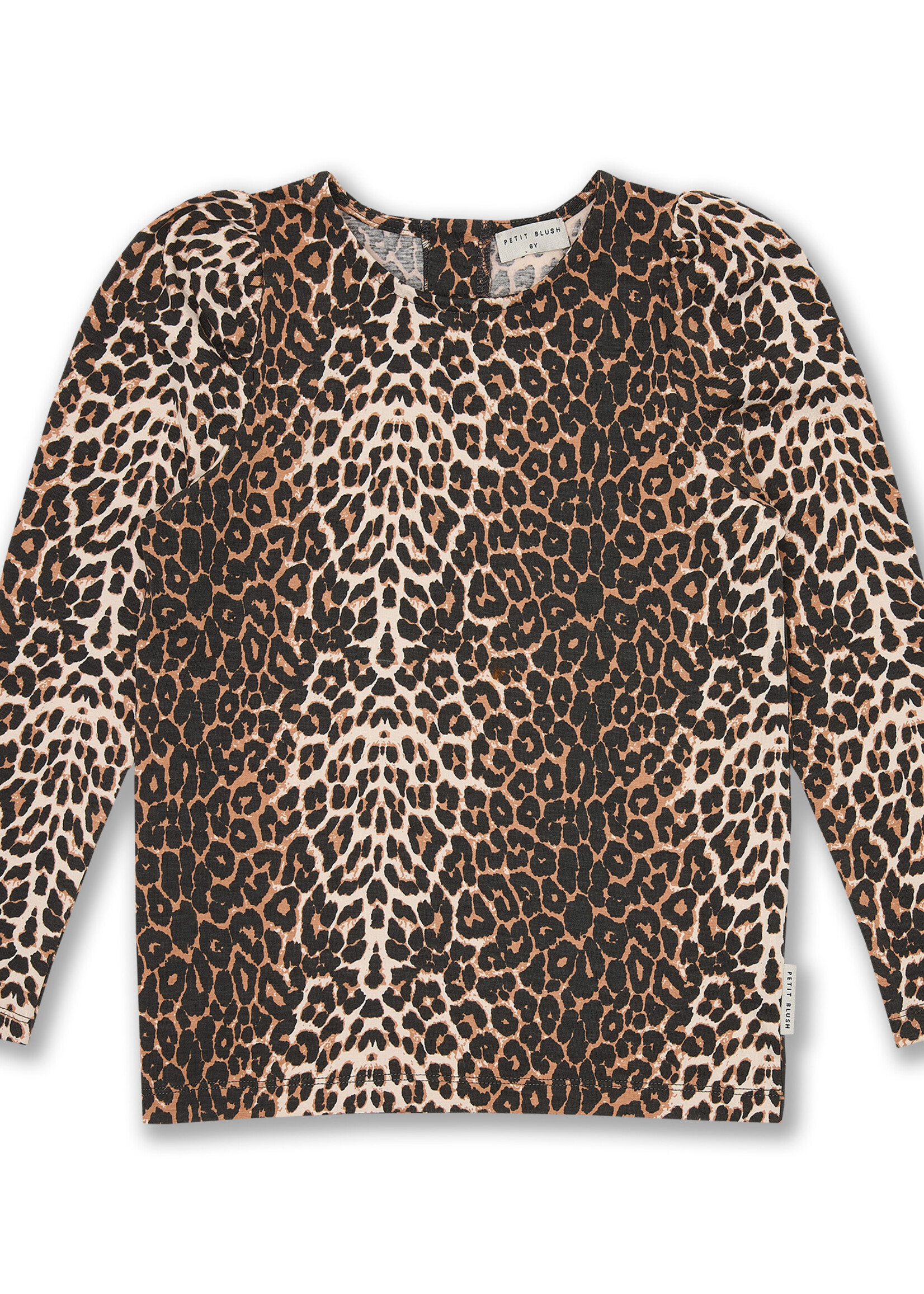 Petit Blush Puff sleeve top | Leopard - Petit Blush