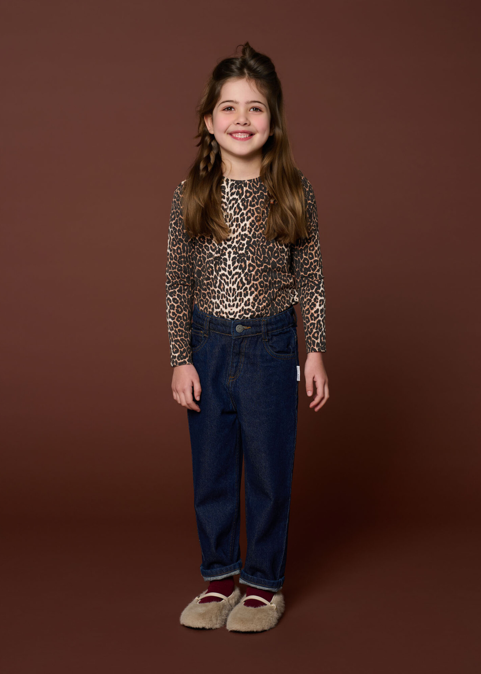 Petit Blush Puff sleeve top | Leopard - Petit Blush