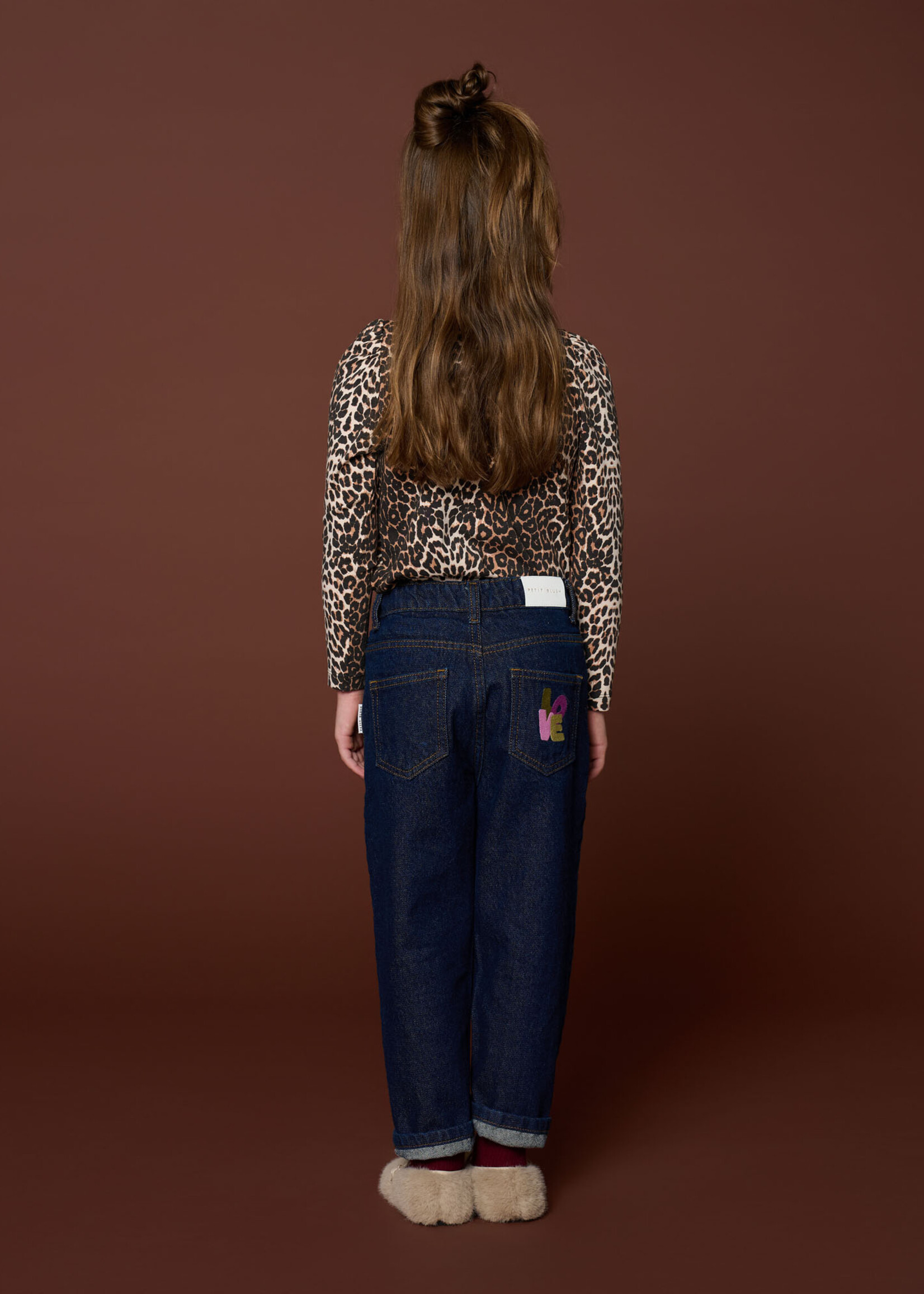 Petit Blush Puff sleeve top | Leopard - Petit Blush