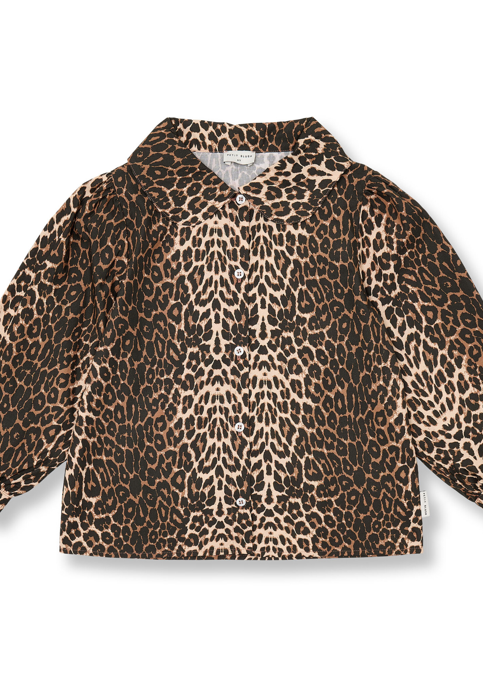 Petit Blush Collar blouse | Leopard - Petit Blush