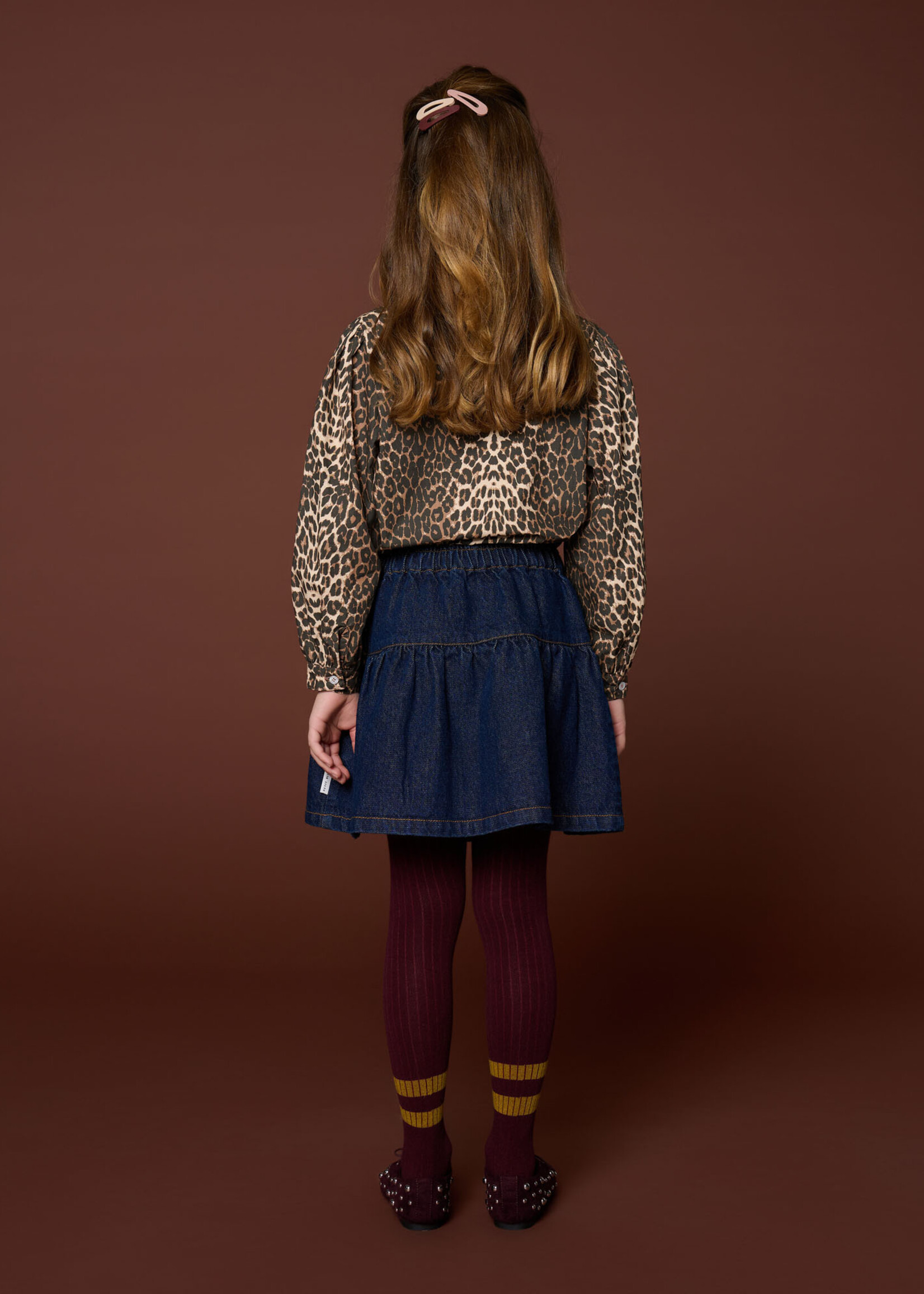 Petit Blush Collar blouse | Leopard - Petit Blush