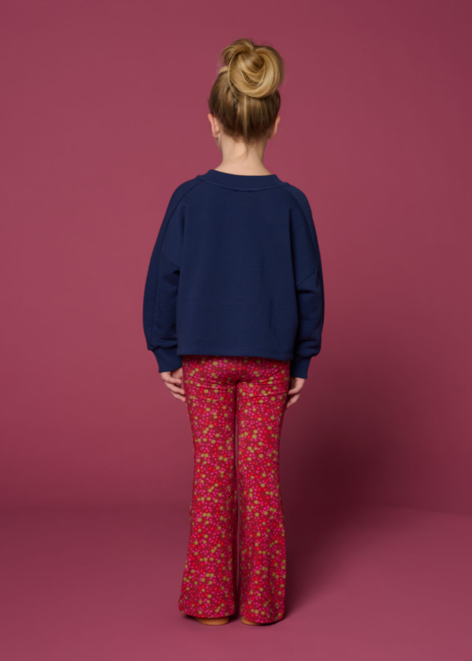 Petit Blush Bowie flared pants | Winter flower - Petit Blush