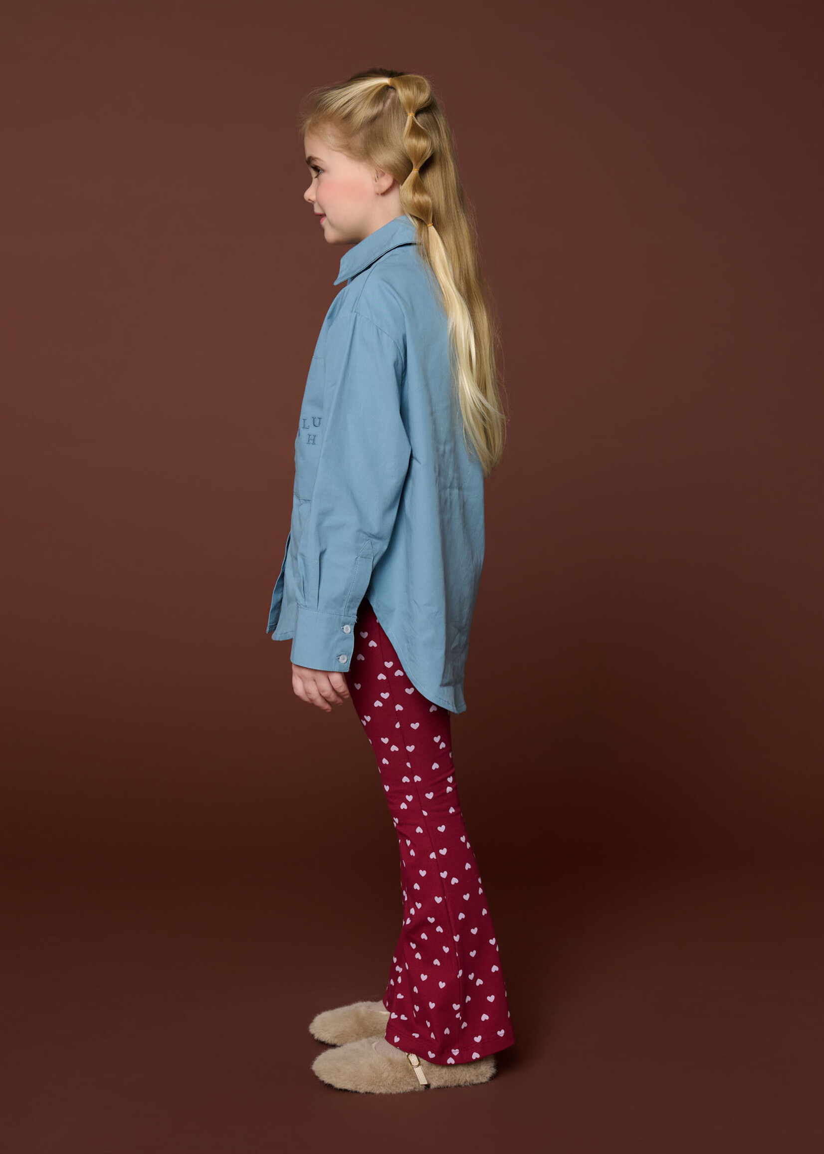 Petit Blush Bowie flared pants | Hearts - Petit Blush