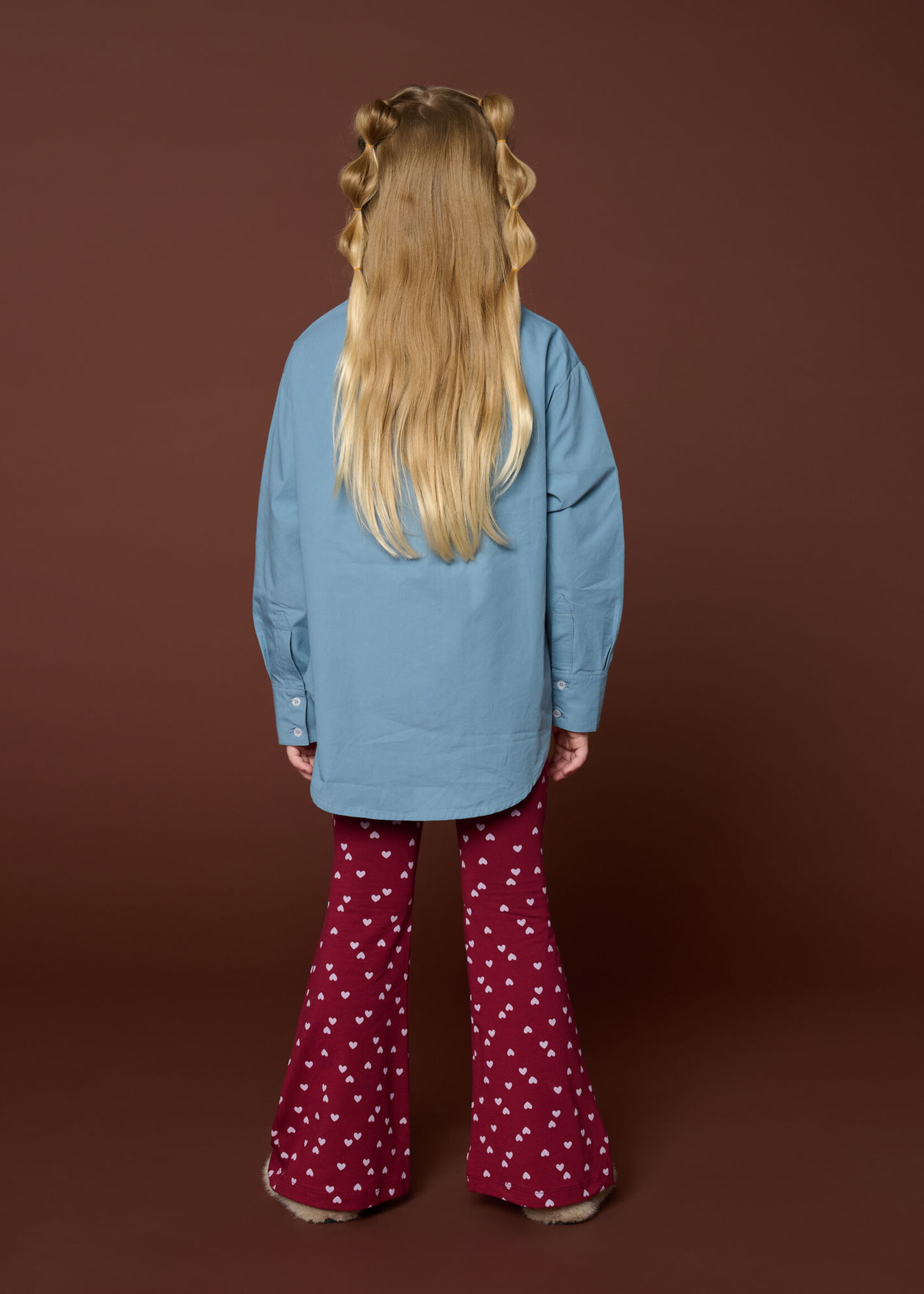 Petit Blush Bowie flared pants | Hearts - Petit Blush