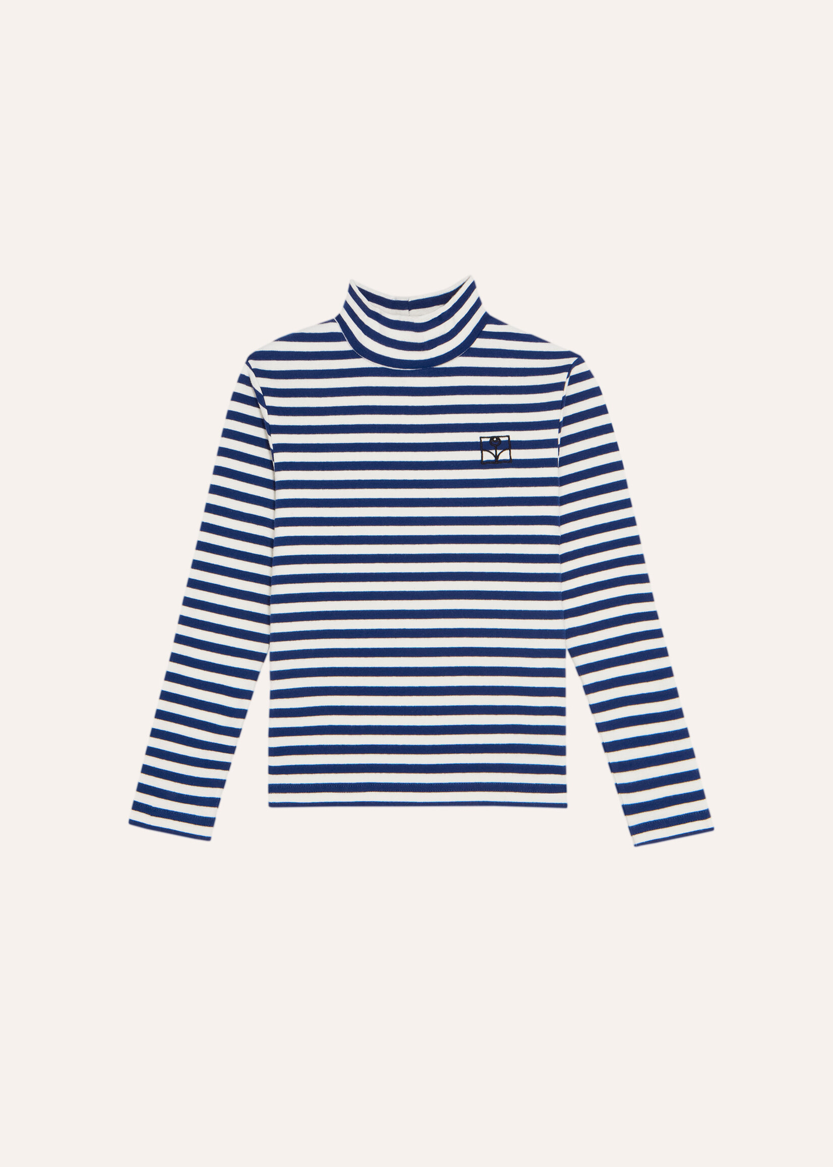 The campamento Blue stripes turtleneck tshirt - The Campamento