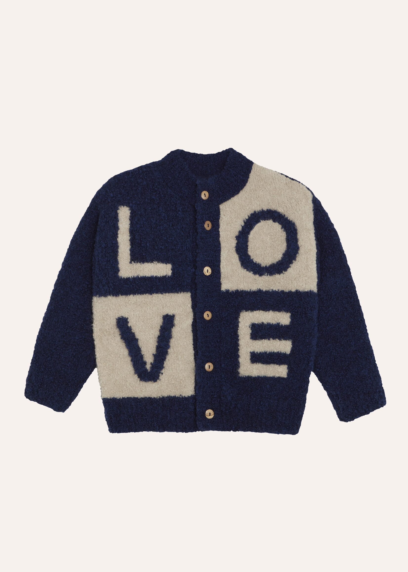 The campamento Love blue cardigan - The Campamento