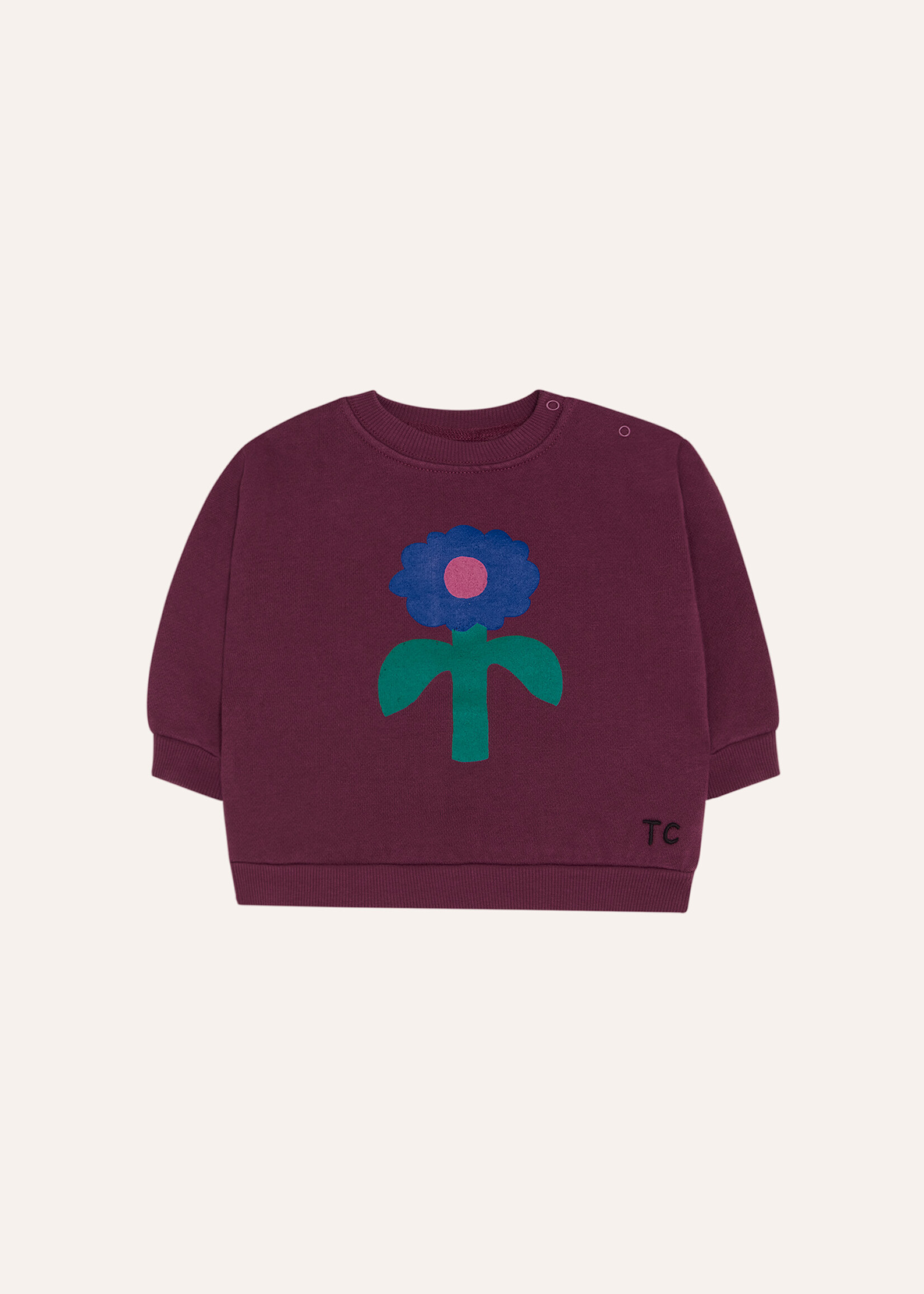 The campamento Big blue daisy baby sweatshirt - The Campamento
