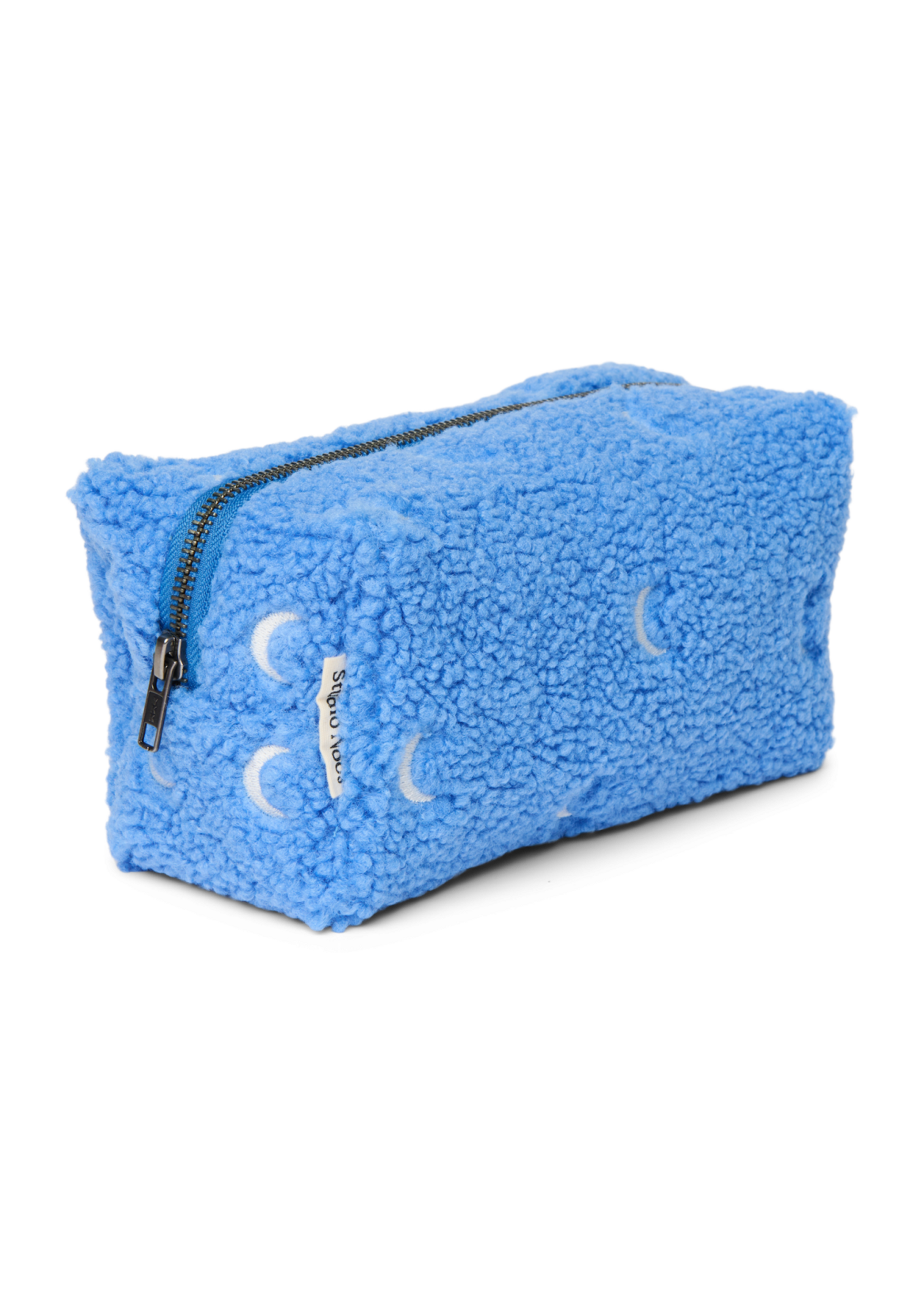 Studio Noos Light blue teddy moons pouch - Studio Noos