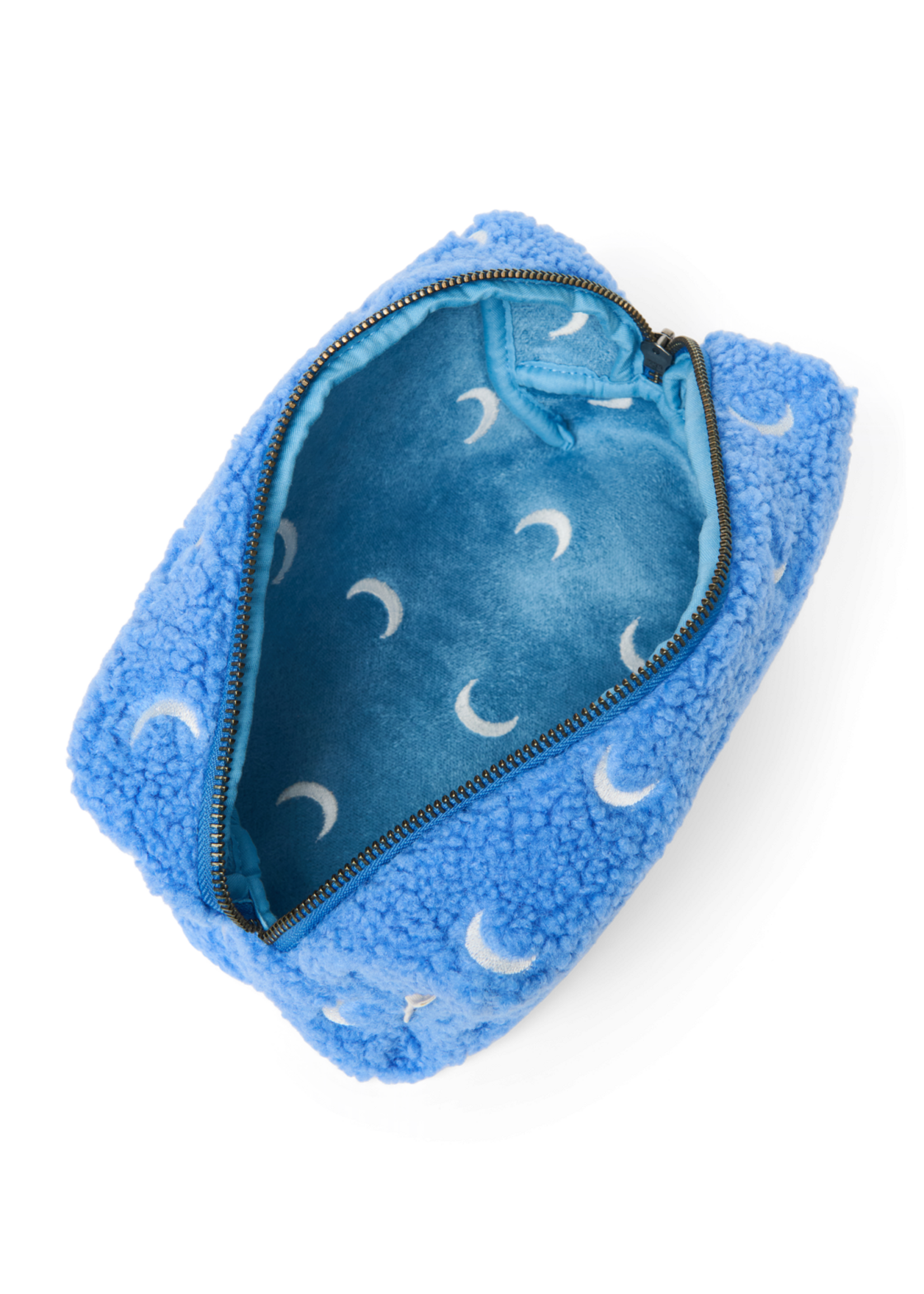 Studio Noos Light blue teddy moons pouch - Studio Noos