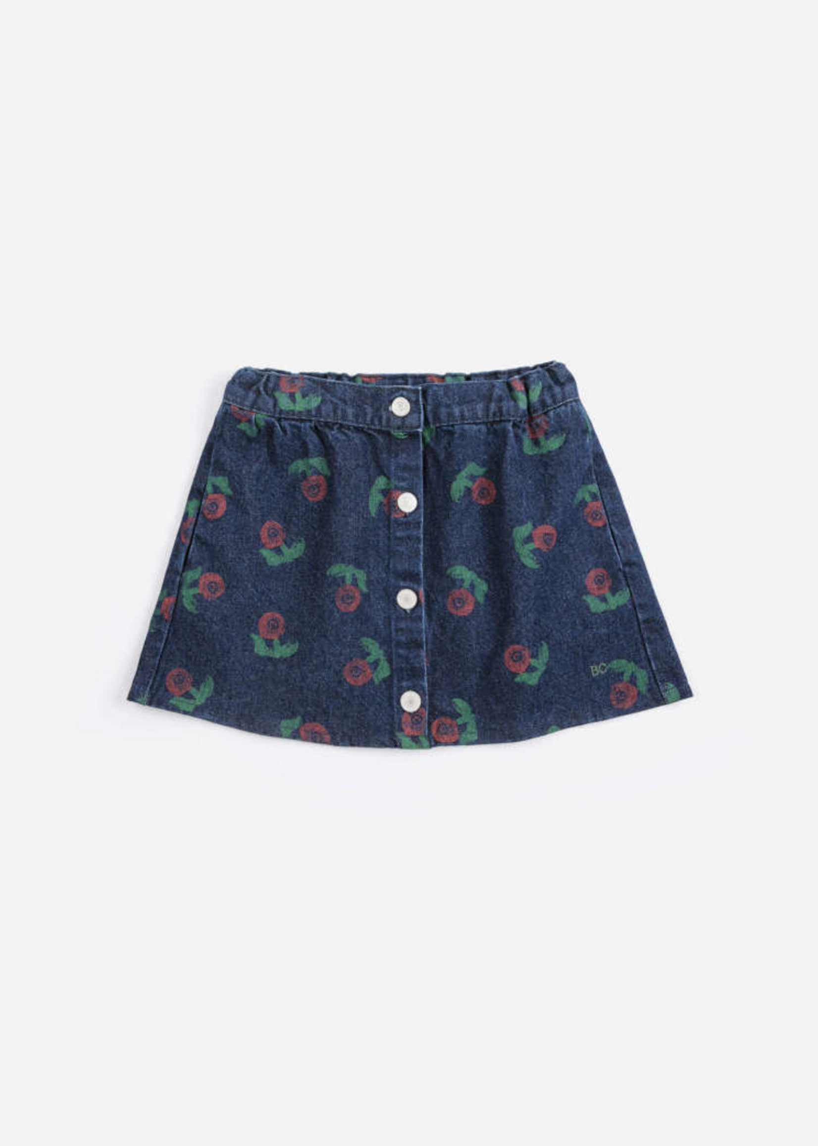 Bobo Choses Stamp bloom all over denim skirt - Bobo Choses