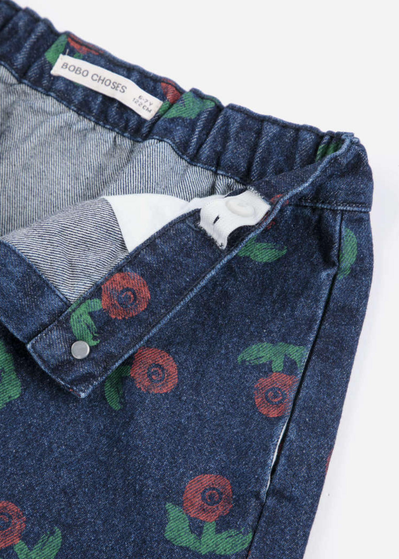 Bobo Choses Stamp bloom all over denim skirt - Bobo Choses