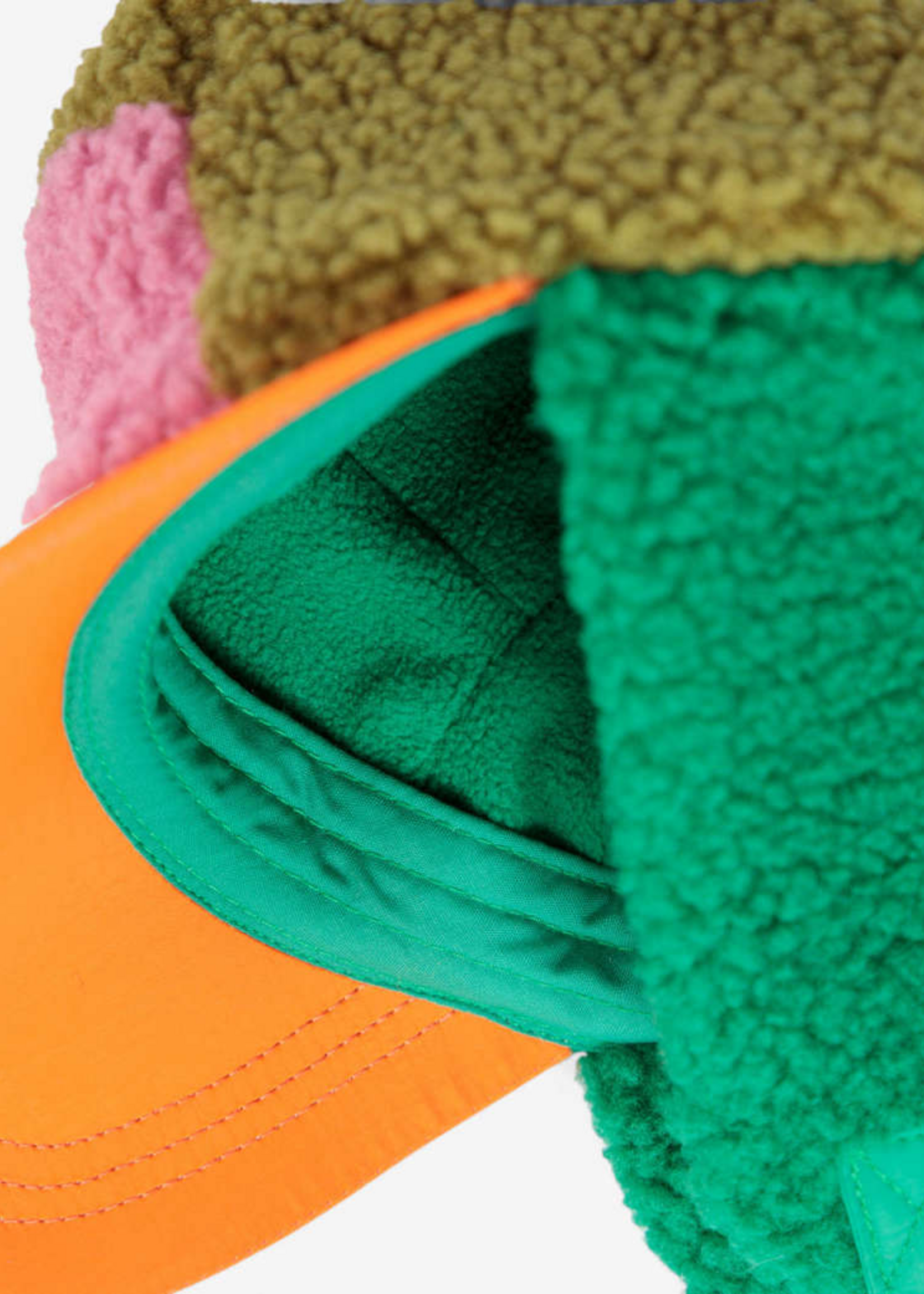 Bobo Choses Bobo Choses color block sheepskin chapka - Bobo Choses