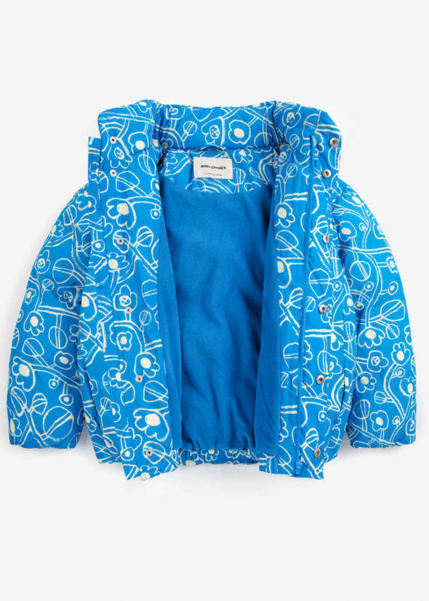 Bobo Choses Sketchy flowers all over reversible anorak - Bobo Choses