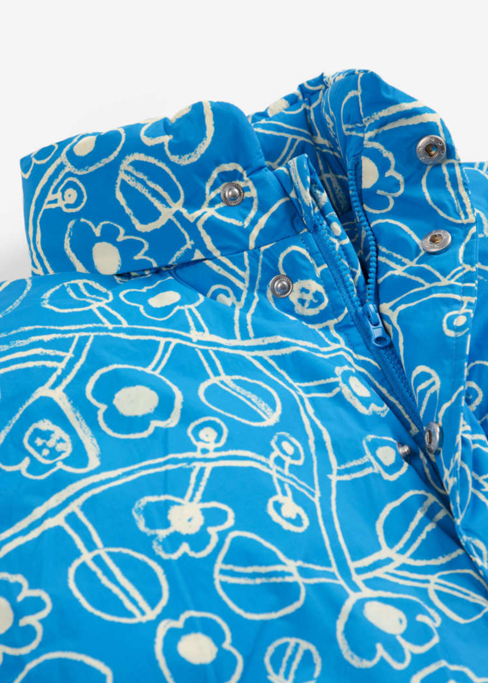 Bobo Choses Sketchy flowers all over reversible anorak - Bobo Choses