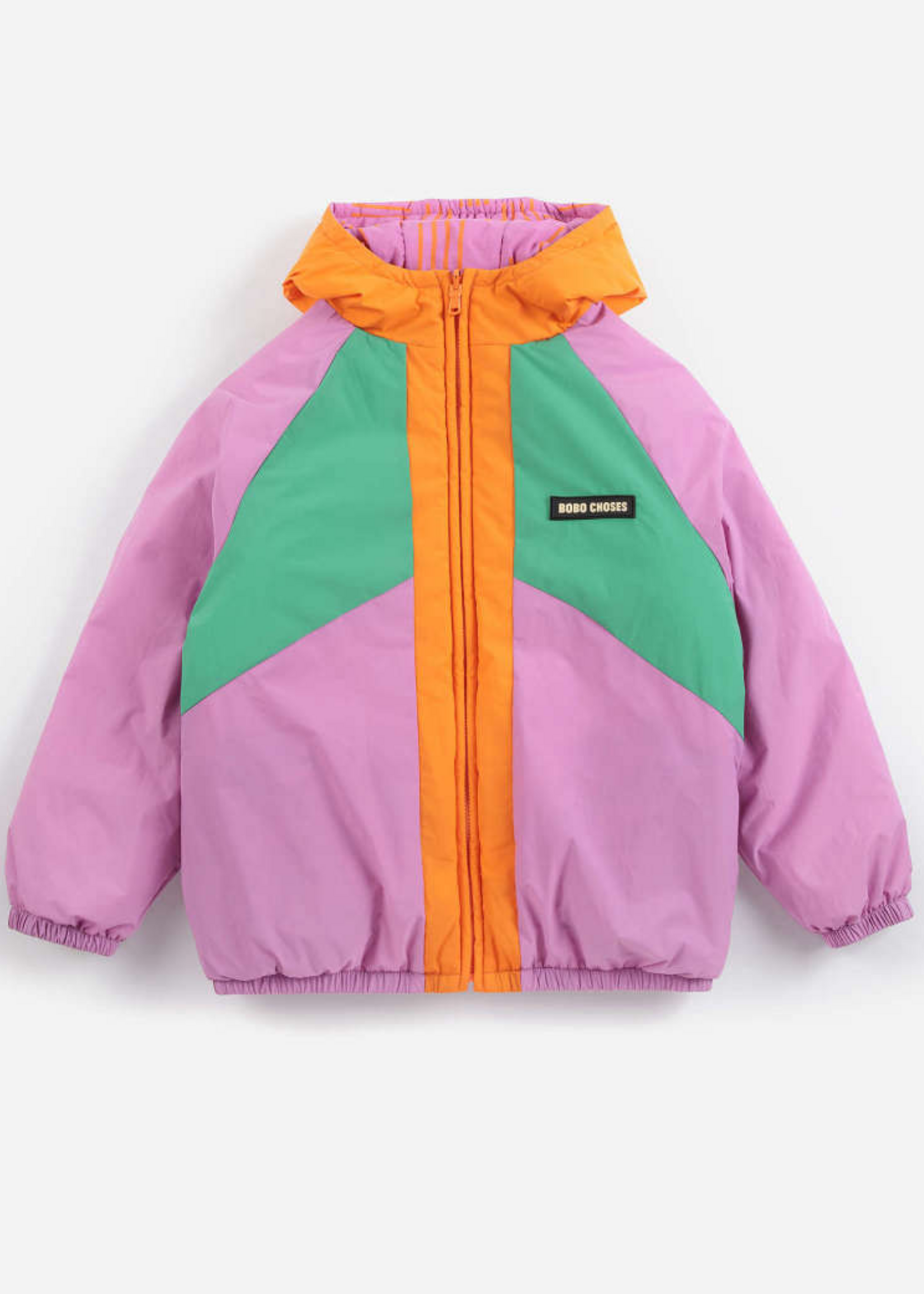 Bobo Choses Almost Moiree all over reversible anorak pink - Bobo Choses