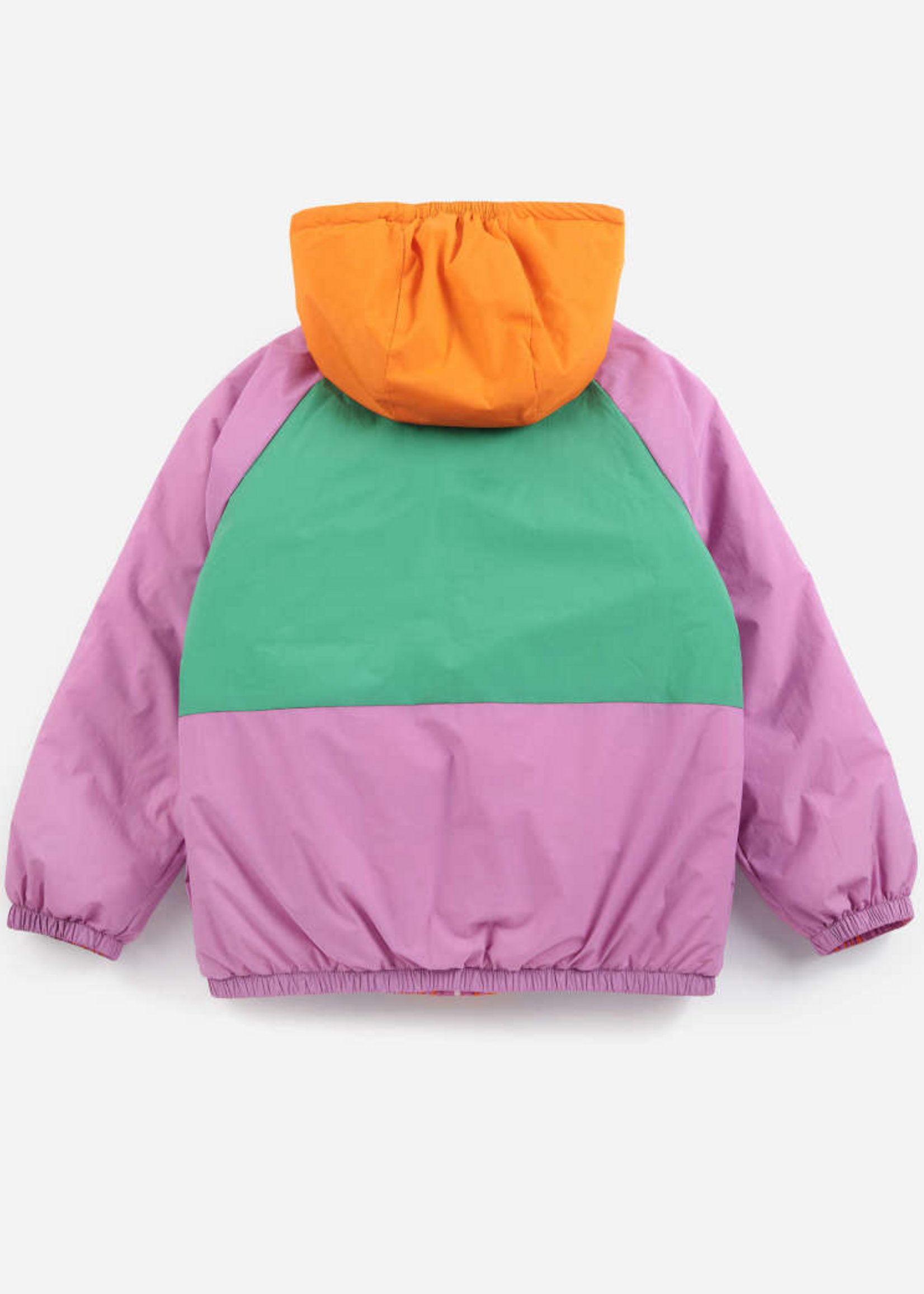 Bobo Choses Almost Moiree all over reversible anorak pink - Bobo Choses