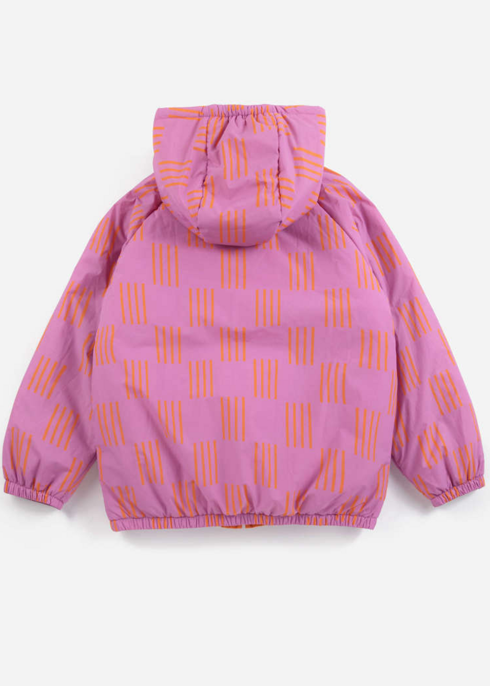Bobo Choses Almost Moiree all over reversible anorak pink - Bobo Choses