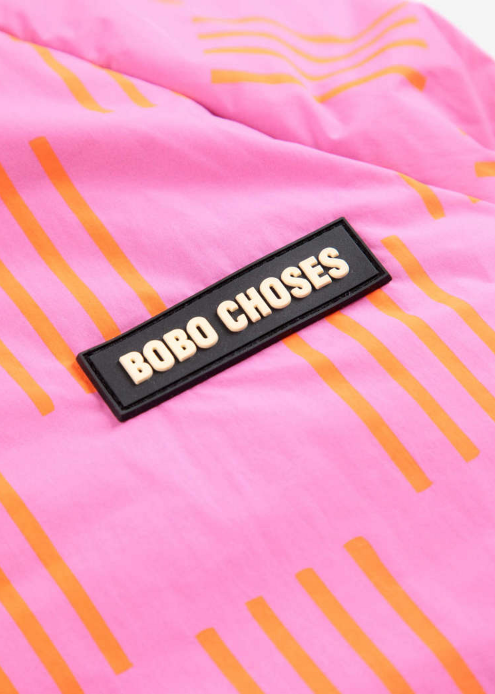 Bobo Choses Almost Moiree all over reversible anorak pink - Bobo Choses