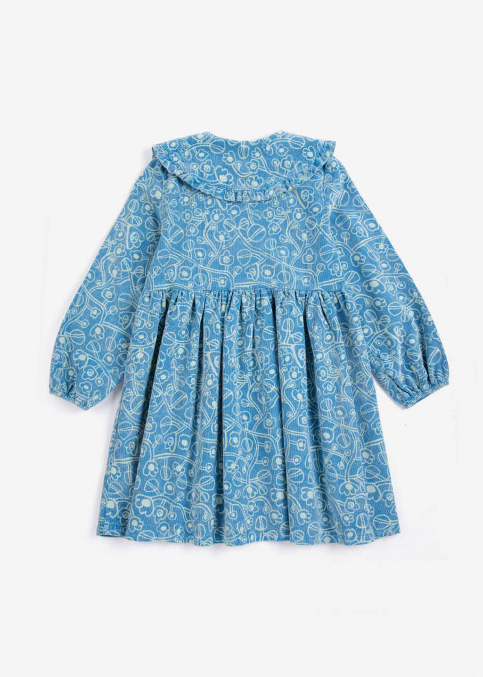 Bobo Choses Sketchy allover flowers corduroy dress - Bobo Choses