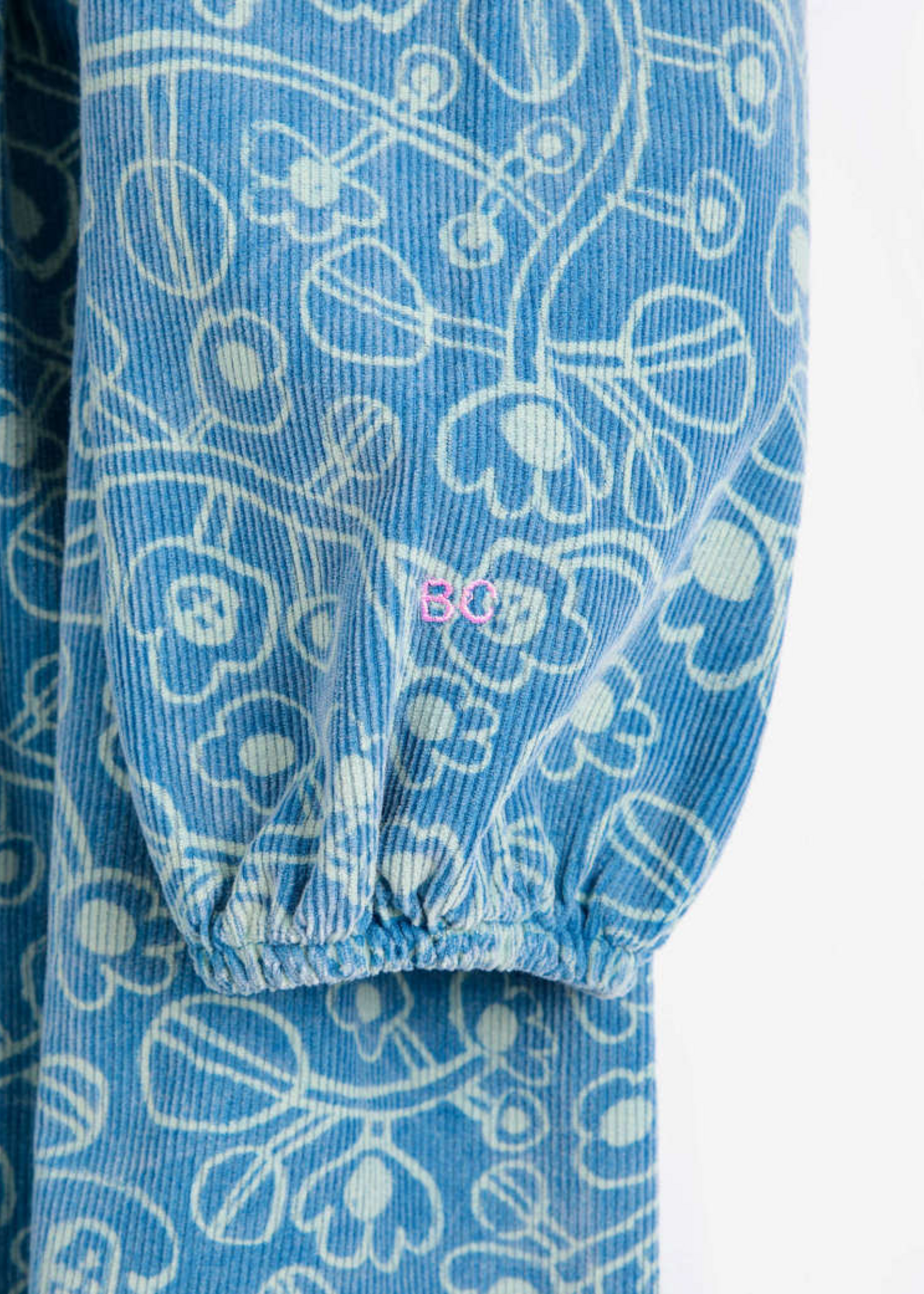Bobo Choses Sketchy allover flowers corduroy dress - Bobo Choses