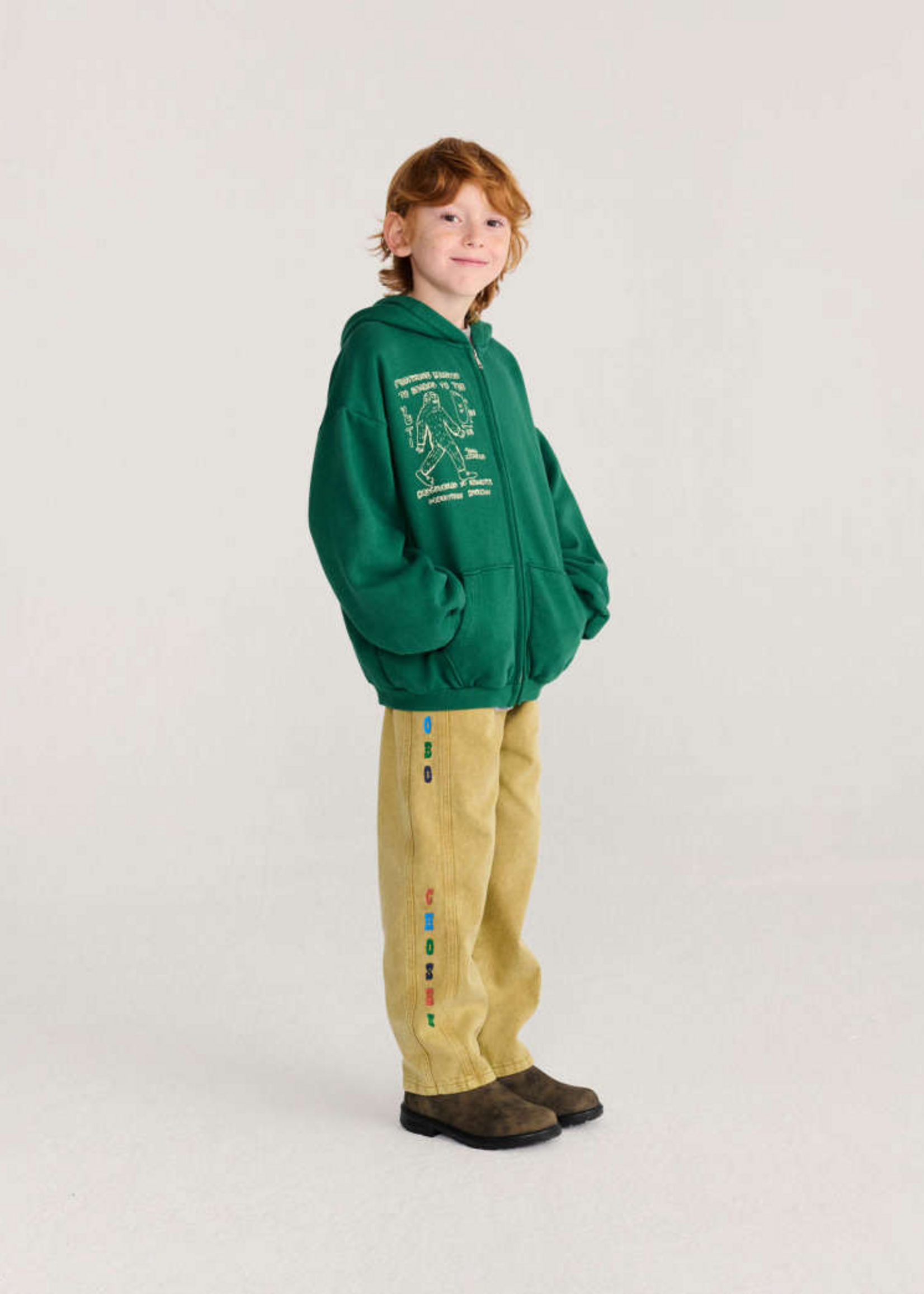 Bobo Choses Mr Footisch zipped hoodie - Bobo Choses