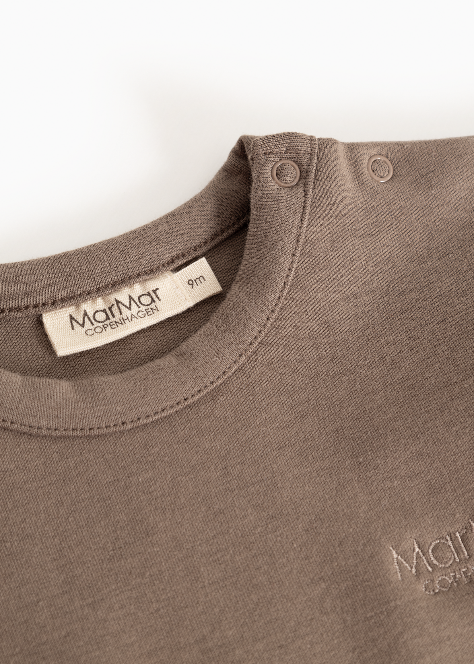 Marmar Copenhagen Toan B double jersey top | Dusty brown - Marmar