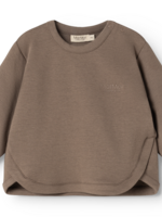 Marmar Copenhagen Toan B double jersey top | Dusty brown - Marmar