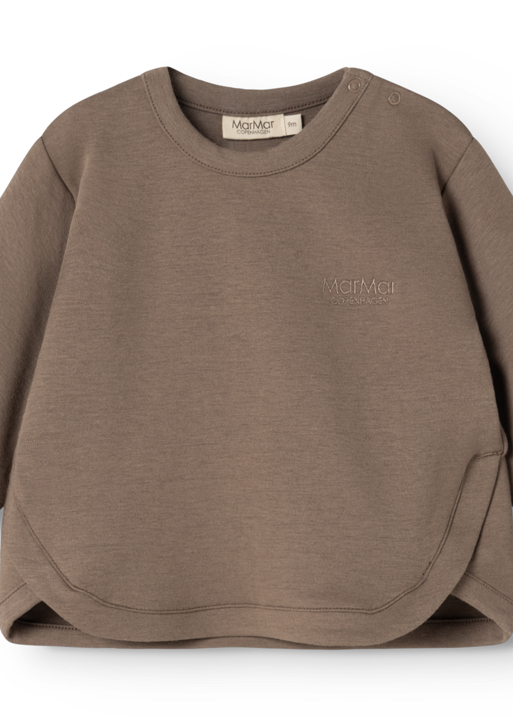 Marmar Copenhagen Toan B double jersey top | Dusty brown - Marmar