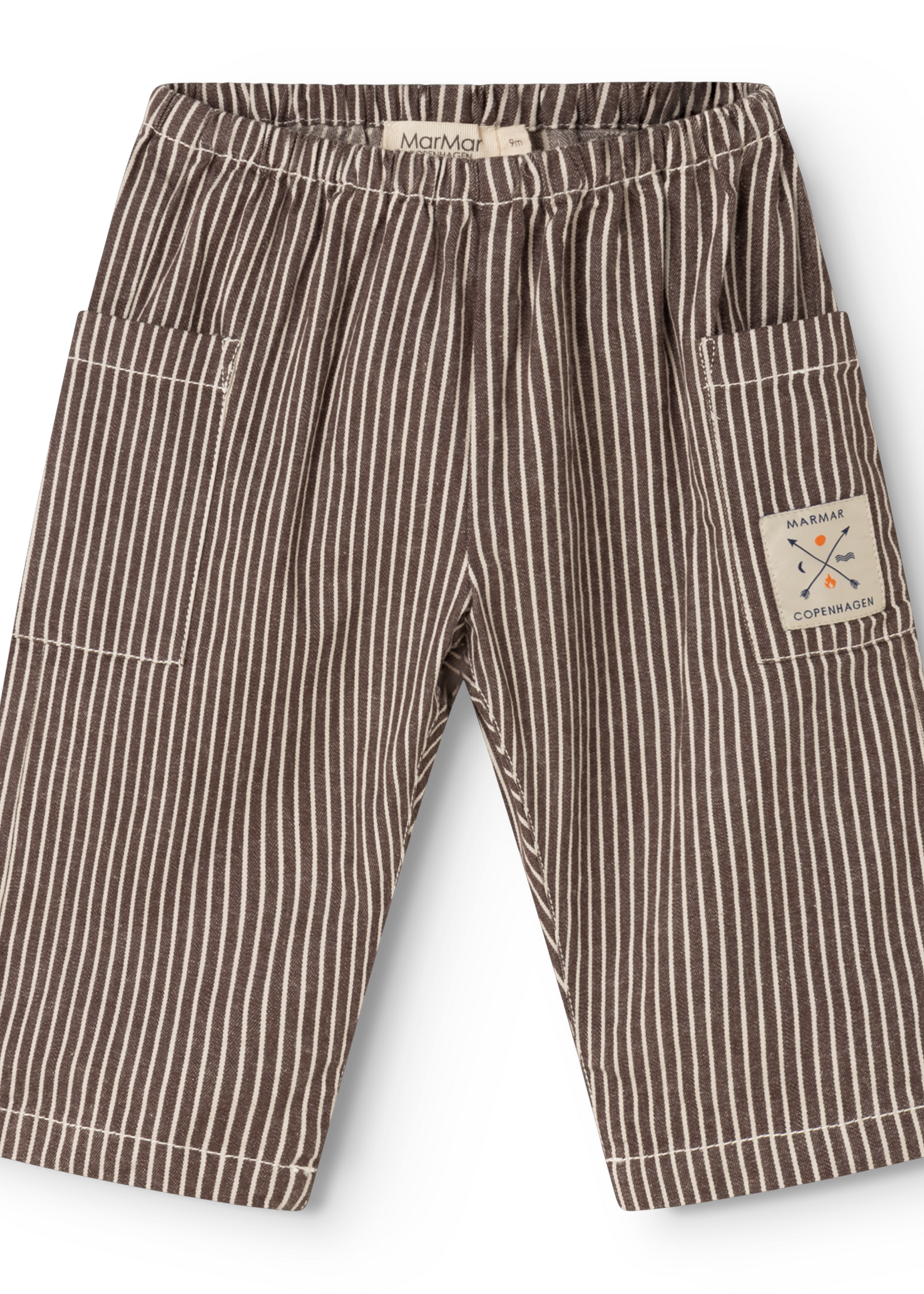Marmar Copenhagen Panto soft denim bottoms | Dark brownie stripe - Marmar
