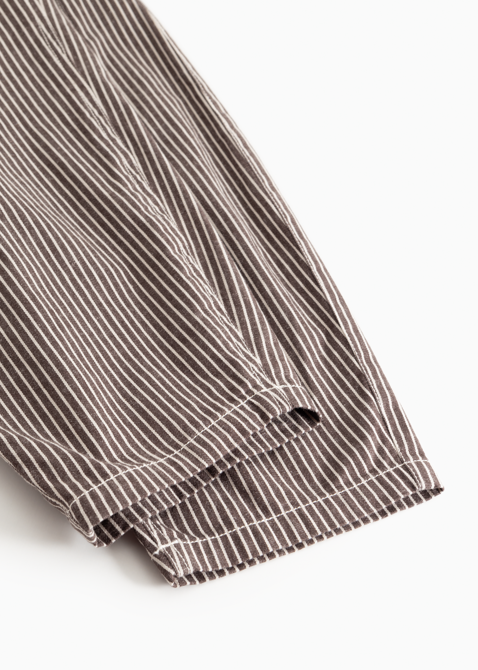 Marmar Copenhagen Pando soft denim bottom | Dark brownie stripe - Marmar