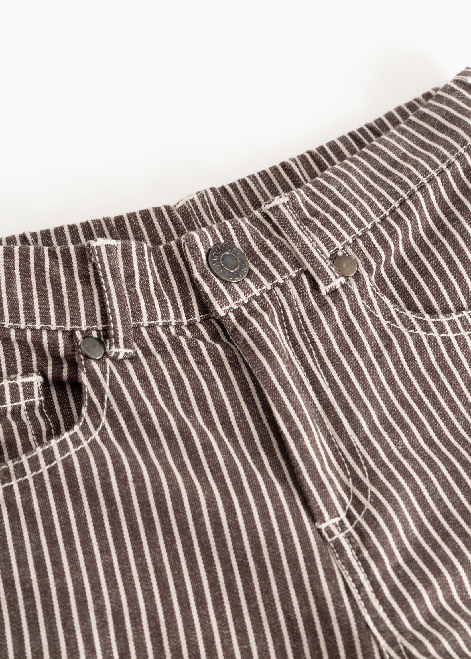 Marmar Copenhagen Pando soft denim bottom | Dark brownie stripe - Marmar