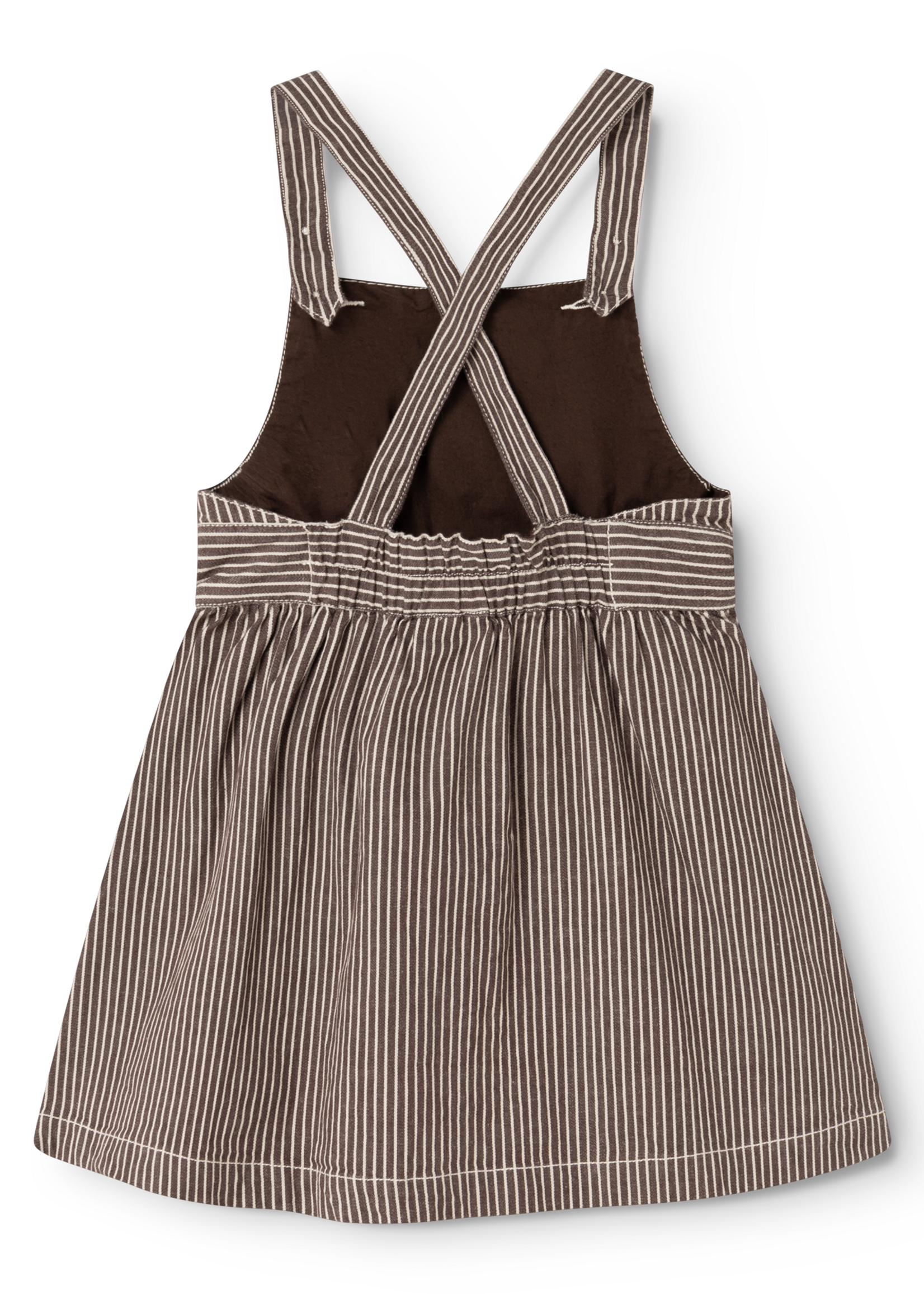 Marmar Copenhagen Sanne soft denim dress | Dark brownie stripe - Marmar