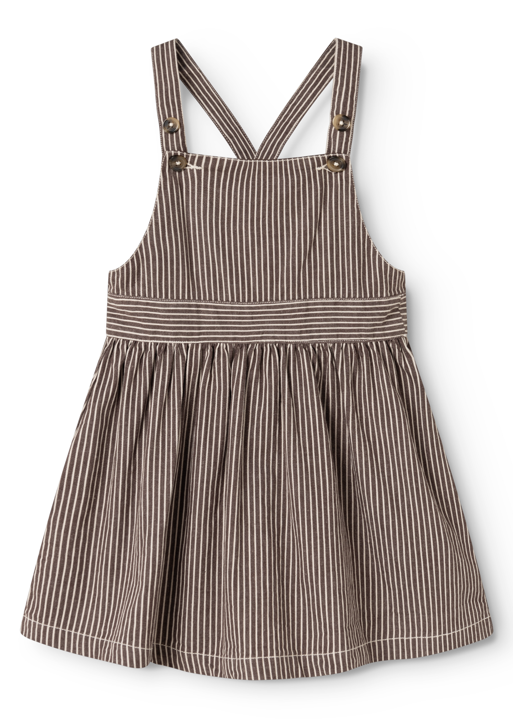 Marmar Copenhagen Sanne soft denim dress | Dark brownie stripe - Marmar