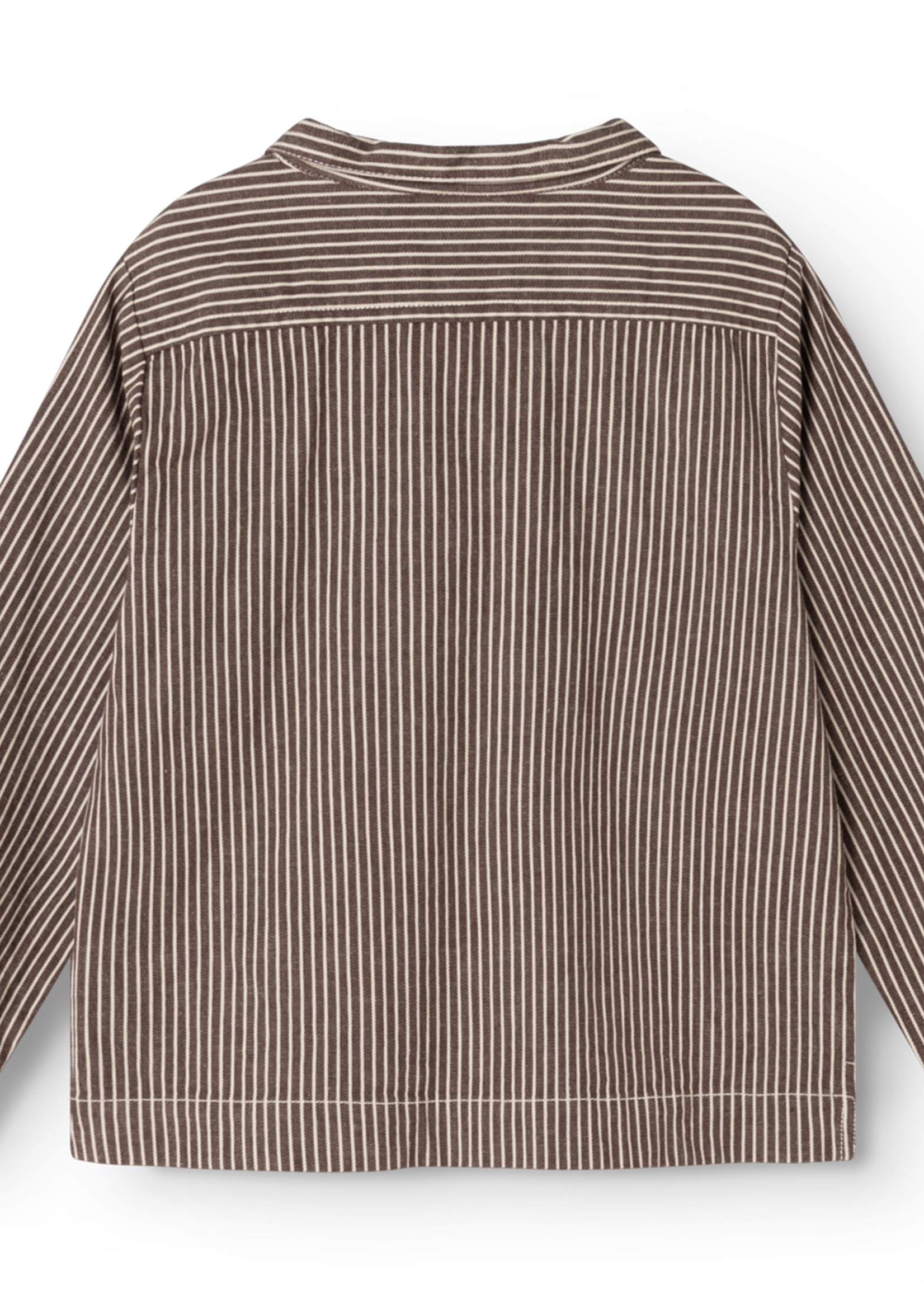 Marmar Copenhagen Tovan soft denim top | Dark brownie stripe - Marmar