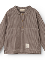 Marmar Copenhagen Tovan soft denim top | Dark brownie stripe - Marmar